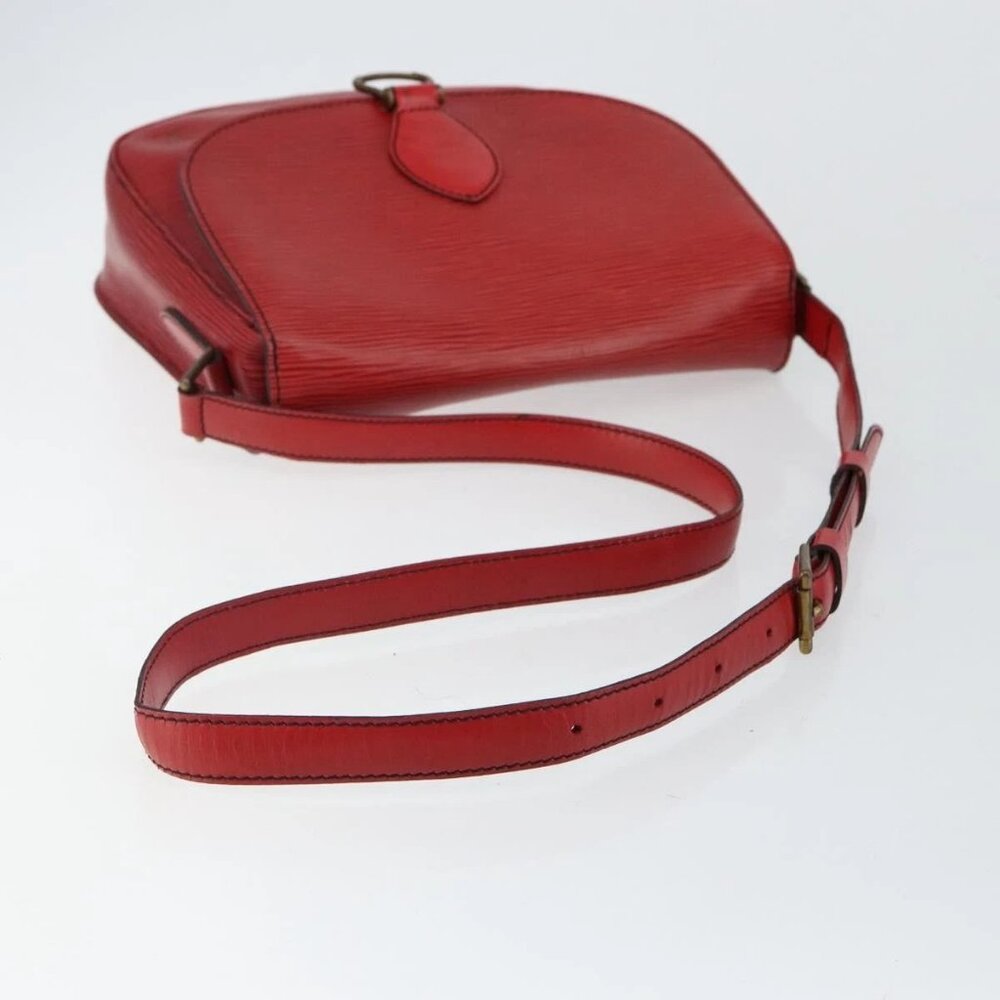 LOUIS VUITTON Epi Saint Cloud GM Shoulder Bag Red M52197 LV Auth BA6120 - Picture 8 of 15
